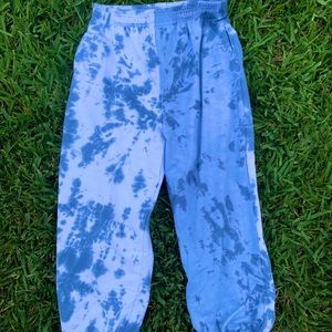 Two-Tone Tie Dye Sweatpants